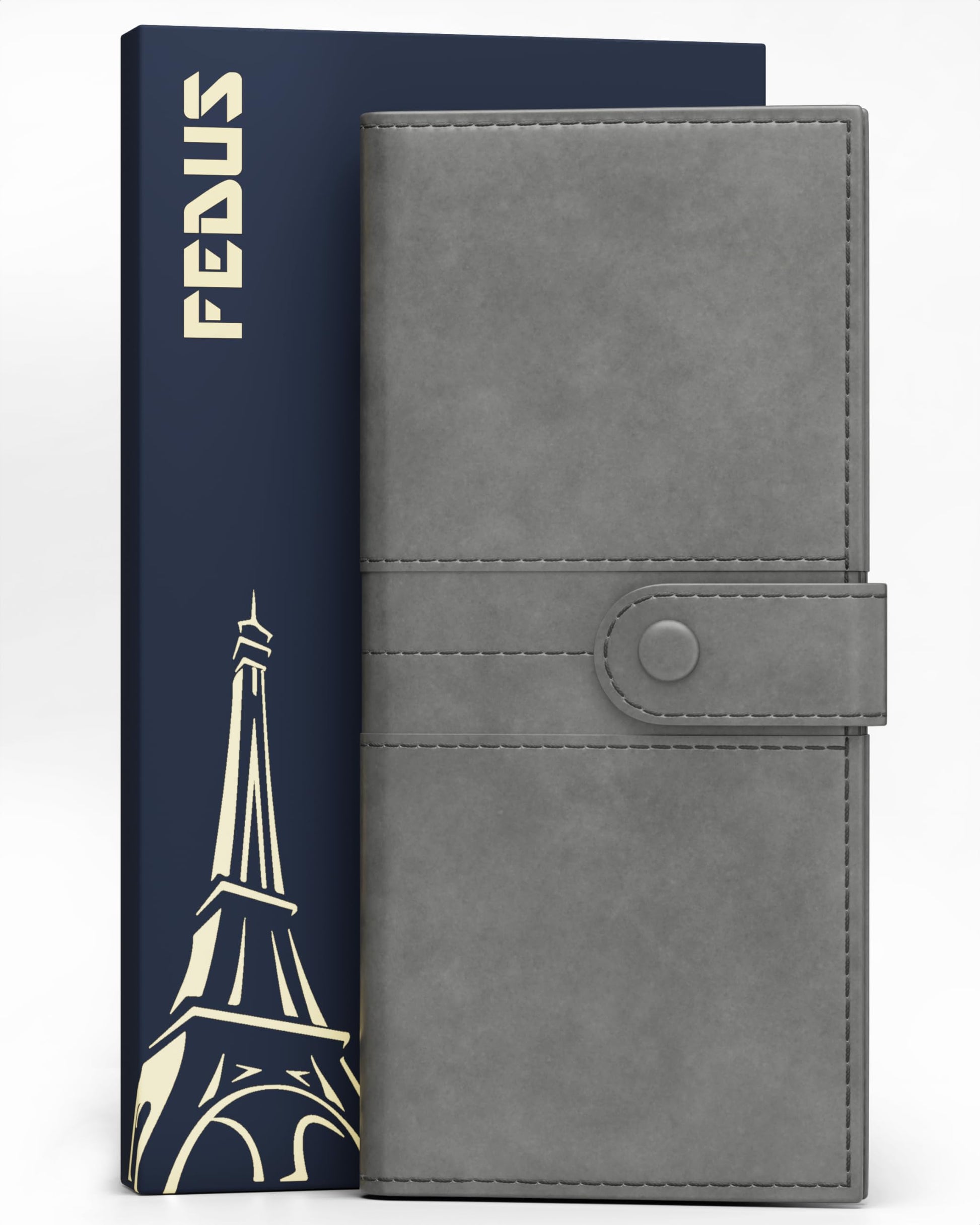 Fedus Leather Premium Long Currency Holder,Passport Holder For Unisex, Wallet With Card Holder,Id Card,Ticket,Currency,Boarding