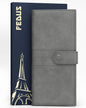 Fedus Leather Premium Long Currency Holder,Passport Holder For Unisex, Wallet With Card Holder,Id Card,Ticket,Currency,Boarding