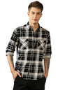 Dennis Lingo MenS | Black | Checks/Flannel | Regular Collar | Full Sleeve | Relaxed | Casual Shirt