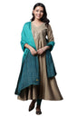 Green And Blue Ombre Embellished Dupatta