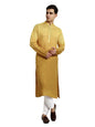 Vardha MenS Cotton Chikankari Embroidered And Sequence Full Sleeve Knee Length Casual Kurta For All Occations Like Wedding, Off