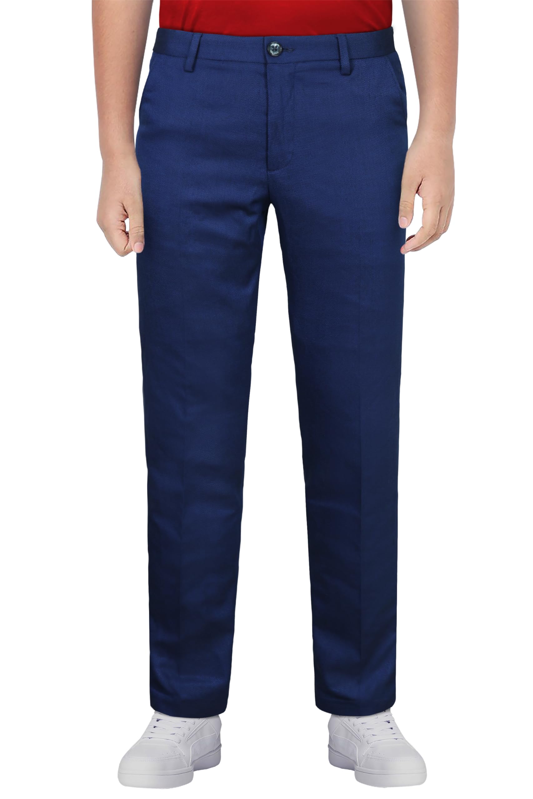 Allen Solly Boys Slim Fit Solid Trousers