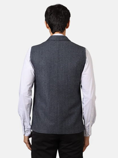 Wintage Men'S: Tweed Wool Blend Modi Nehru Jacket