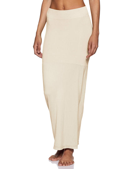 Zivame All Day Flared Mermaid Saree Shapewear for Women - Ivory