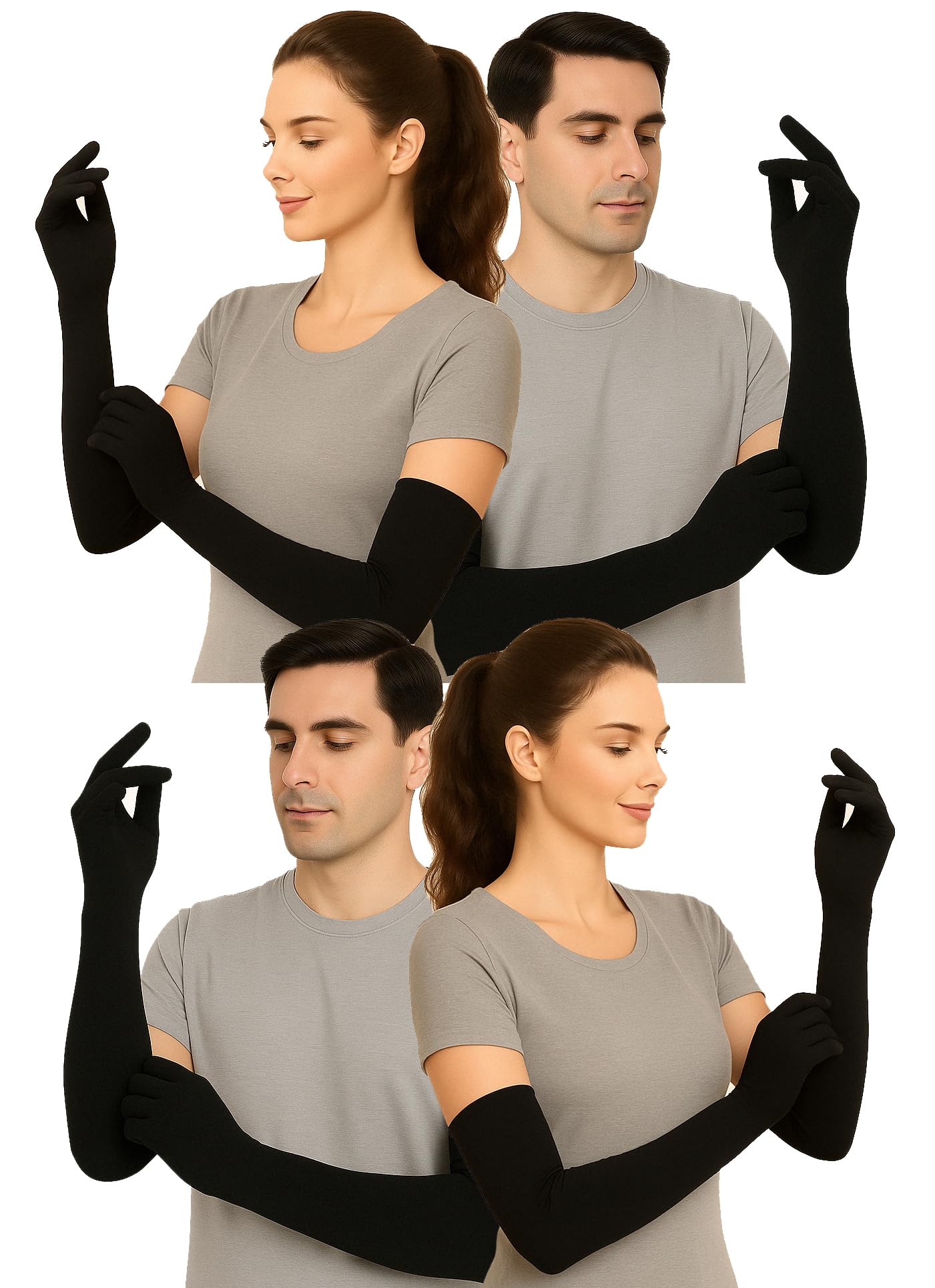Weavers Villa Cotton Summer Glove for Men & Women | Anti-Slip UV Protection Arm Hand Gloves | Outdoor Sun, Dust, Pollution Shiel