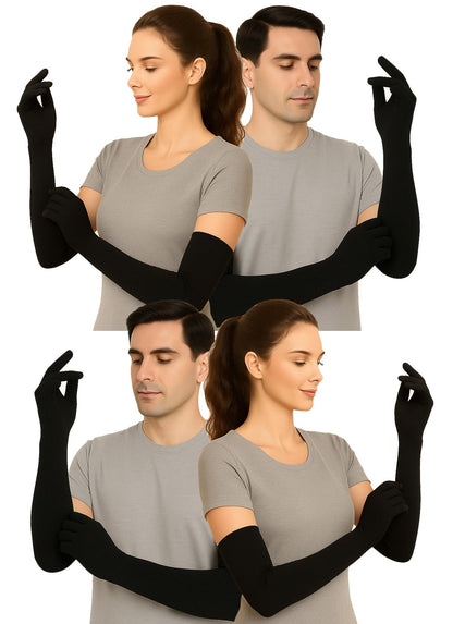 Weavers Villa Cotton Summer Glove for Men & Women | Anti-Slip UV Protection Arm Hand Gloves | Outdoor Sun, Dust, Pollution Shiel