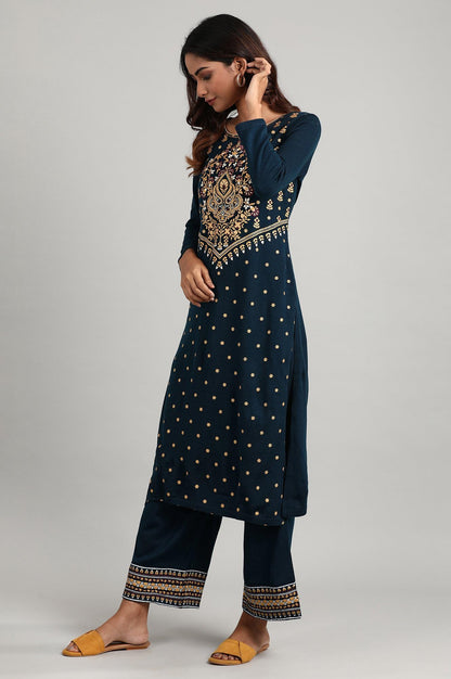 Aurelia Women? Aztec/Tribal Printed Straight Kurta | Round Neck Kurta for Women | Aztec/Tribal Printed Kurta for Women | Beautiful Regular Fit Kurta for Women