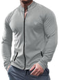 Noble Monk MenS Active Wear Regular Fit T Shirt |Full Sleeves |Casual T-Shirt For Men Cement Grey