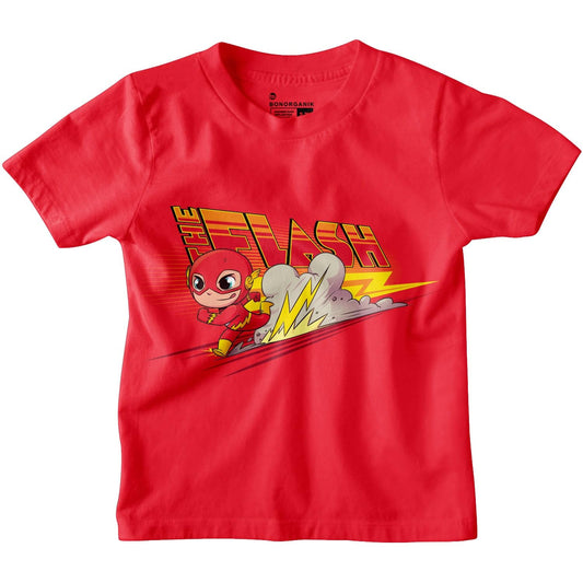 Bon Organik Boys Regular Fit T-Shirt (BON11017_Red