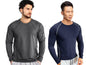Noble Monk MenS Regular Fit T Shirt (Combo Pack Of 2) |Full Sleeves |Round Neck |Casual Tshirt For Men