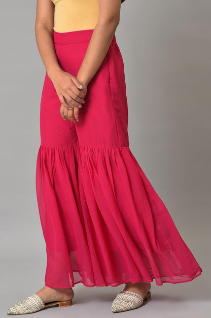 W Chiffon Strechable Sharara For Women | Chiffon Sharara For Women | W For Woman