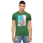 Pepe Jeans MenS Graphic Print Slim Fit T-Shirt (Pm509342_Green