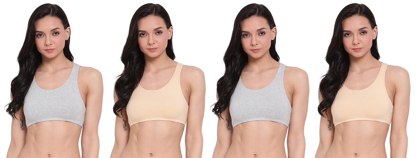 Lyra 541 Premium Cotton Non-Padded Beginners Bra For Women