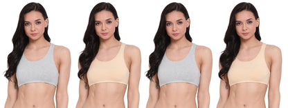 Lyra 541 Premium Cotton Non-Padded Beginners Bra For Women