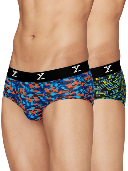 XYXX Mens Micro Modal Briefs - Shuffle Underwear for Men