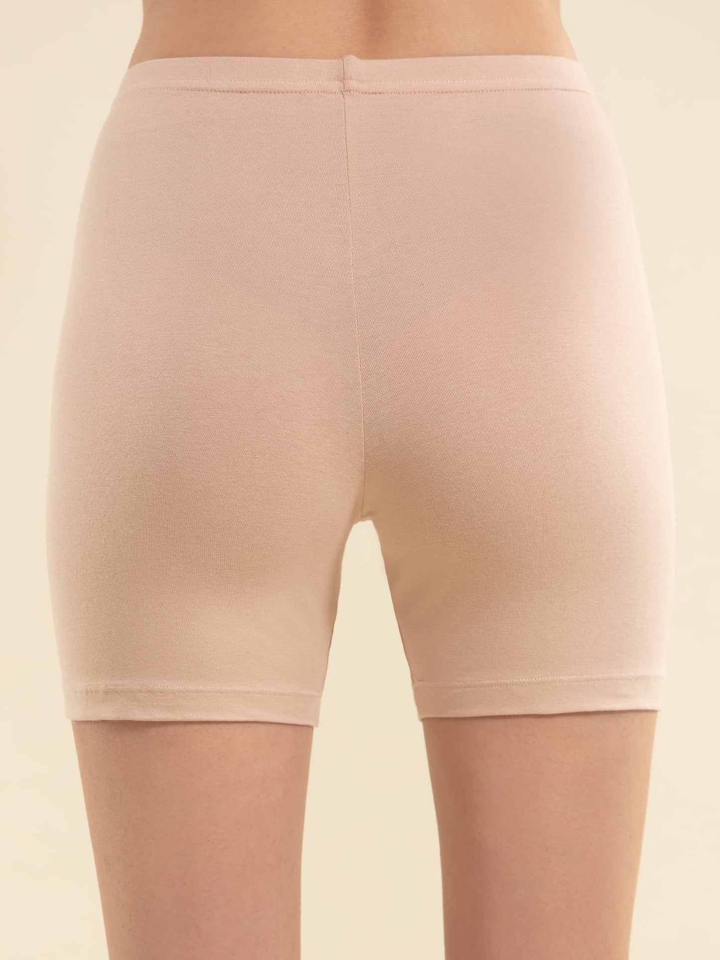 Nykd (Nyp083 Cotton Stretchable Cycling Shorts For Women | High Waist Shorties With Full Coverage & Concealed Waistband | Ideal