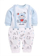 BABY GO 3-6M/6-12M/12-18M/18-24M Full Sleeves 100% Soft Cotton Dungaree for Baby Boys
