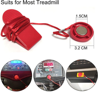 Shopoflux Treadmill Safety Key - Universal Magnet Security Lock for All Treadmills