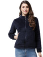 Modeve Women Solid Full Sleeve Jacket For Winter Jacket For Winter-Navy