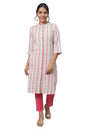 Aurelia Navy Blue Printed Kurta Set (Size: S)-23FEAS14280-502655