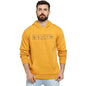 Campus Sutra Mens Mustard Yellow Inspire Hoodie with Kangaroo Pocket for Casual Wear | Hooded Neck | Long Sleeve | Pull On Clos