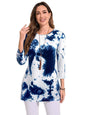 Toochki Tops for Women | Regular Fit | Tops for Jeans for Women | Korean | White Blue (TKCBL-CL-295-WB-TP $Parent)