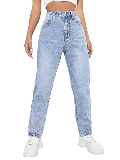 Kotty WomenS High Rise Solid Cotton Blend Stylish Jeans(Black,26)