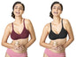 Lyra 516 Flora Mesh Ladder Moulded Premium Cotton Bra