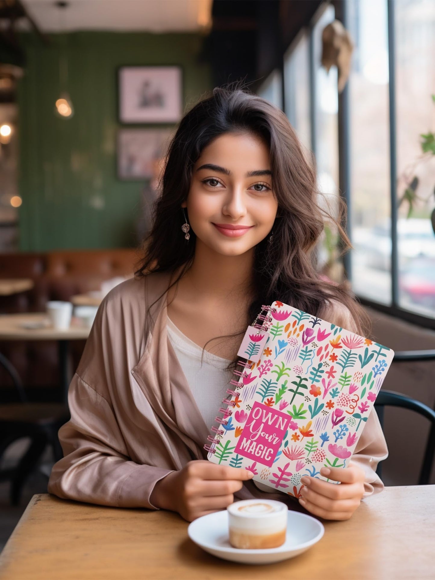 DOODLE B5 Hardcover Wiro/Spiral Notebook for Note Taking with Theme Based Dangler | 160 Undated Ruled Pages | 80gsm Acid Free Pa