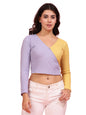 Rigo Casual Wear V Neck Rib Knit Top for Women | Slim Fit Long Sleeves Western Tops for Women