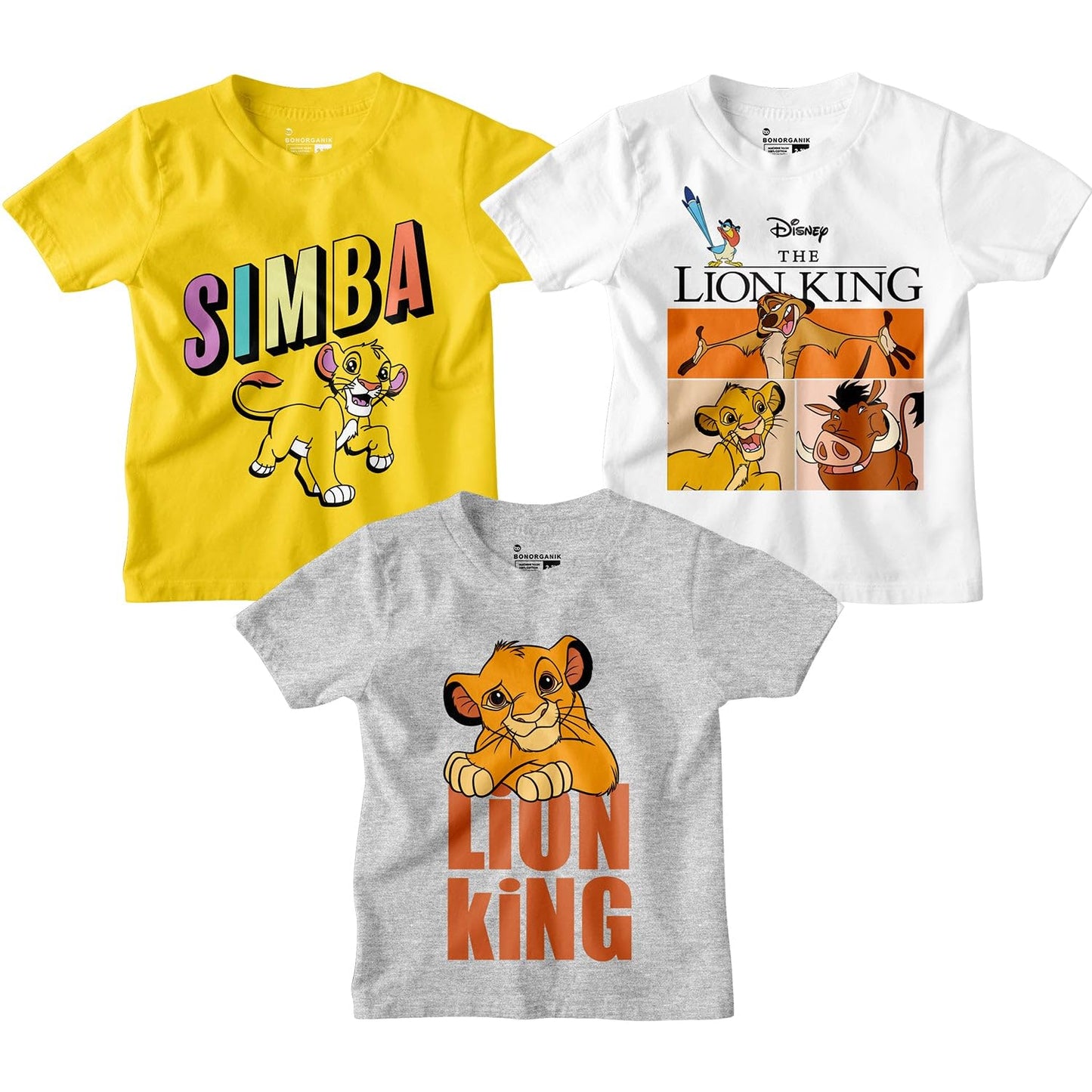 Bon Organik Boys Regular Fit T-Shirt (BON11237_Multi