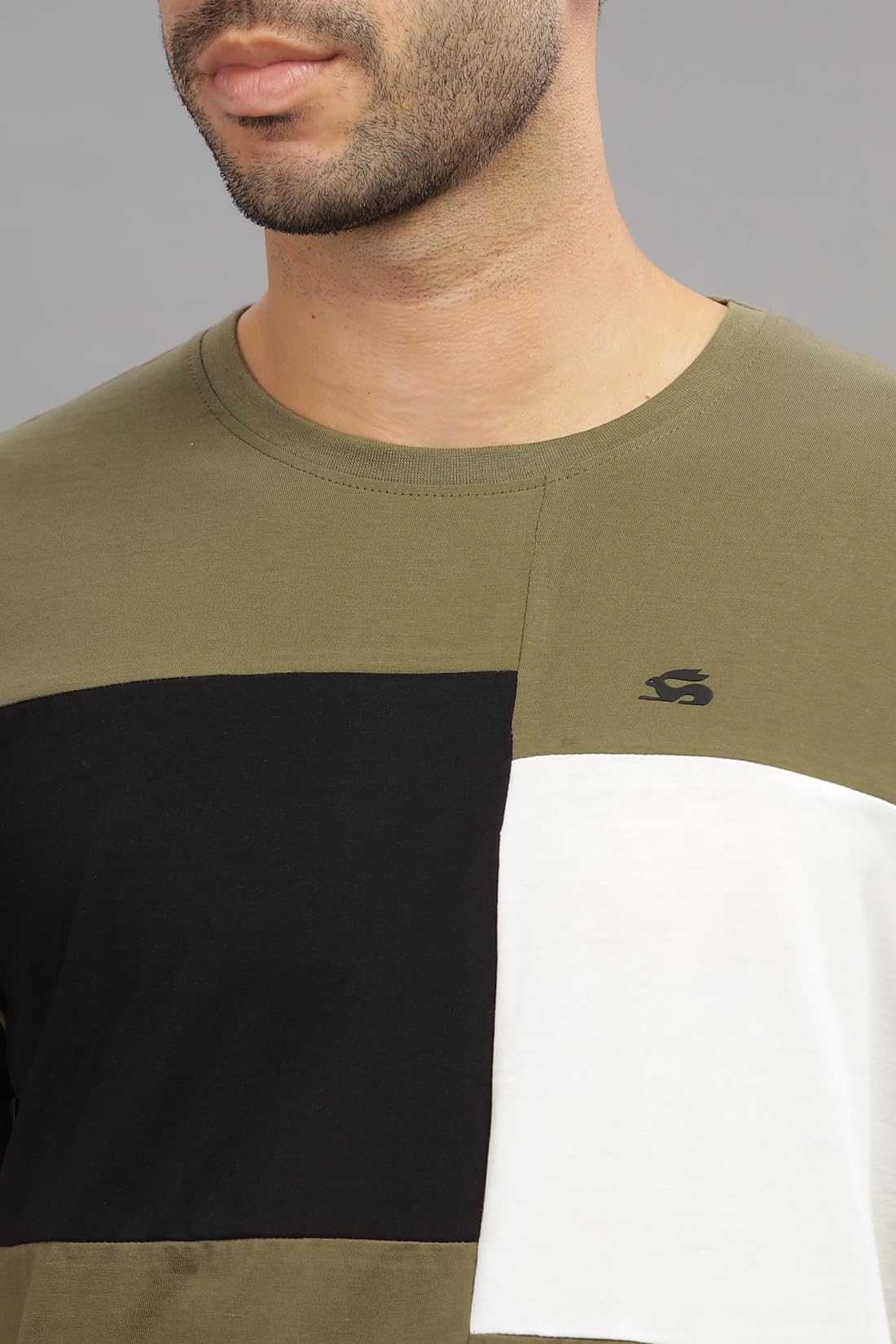 ADRO Tshirt for MenMulti Color T-Shirt for MenCotton T-ShirtMens TshirtRN8-24-OLBLWH
