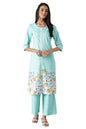 Aurelia Women Floral Print Viscose Kurta Set with Trousers