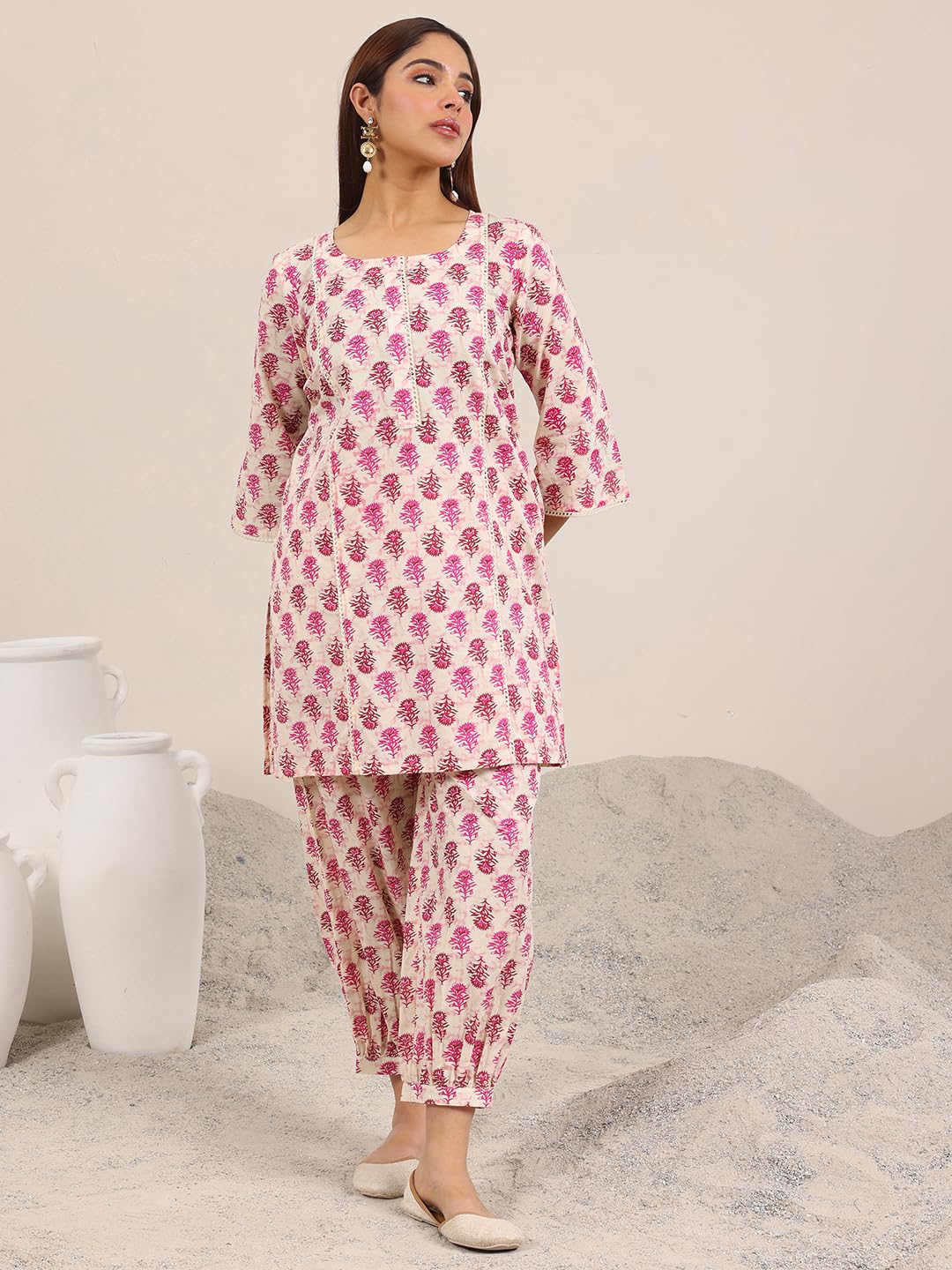 Libas WomenS Cotton Co-Ord Set (400437H