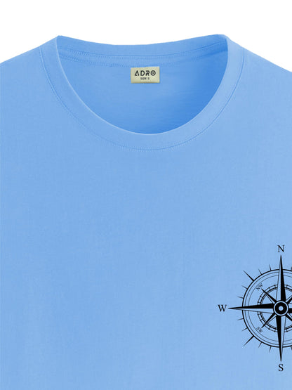ADRO Tshirt for Men | Printed T Shirt for Men | 100% Cotton Tshirt | Graphic Printed T-Shirt | Chest Printed Tshirt | Unisex Tsh
