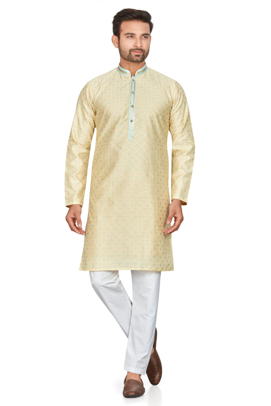 Be Active MenS Traditional Embroidery Full Sleeves Kurta || Cotton Kurta For Men || Men Kurta For Wedding || Kurta For Men (My0