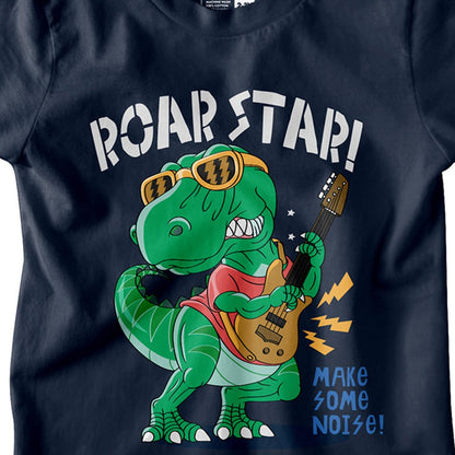 Bon Organik Boys Regular Fit T-Shirt (BON12196_Navy Blue