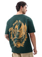 The Souled Store Official House of Dragon: Fire Made Flesh Men and Boys Short Sleeves Round Neck Green Graphic Printed Cotton Ov