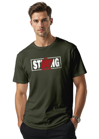 Peppyzone Mens Regular Fit T-Shirt (PZ-Trendy-1210_Olive3