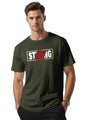 Peppyzone Mens Regular Fit T-Shirt (PZ-Trendy-1210_Olive3