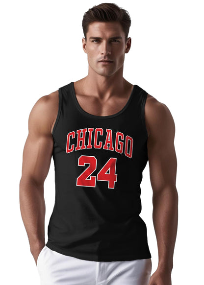 Peppyzone Mens Printed Regular Fit Vest (TT-Bulls23-891_Black4