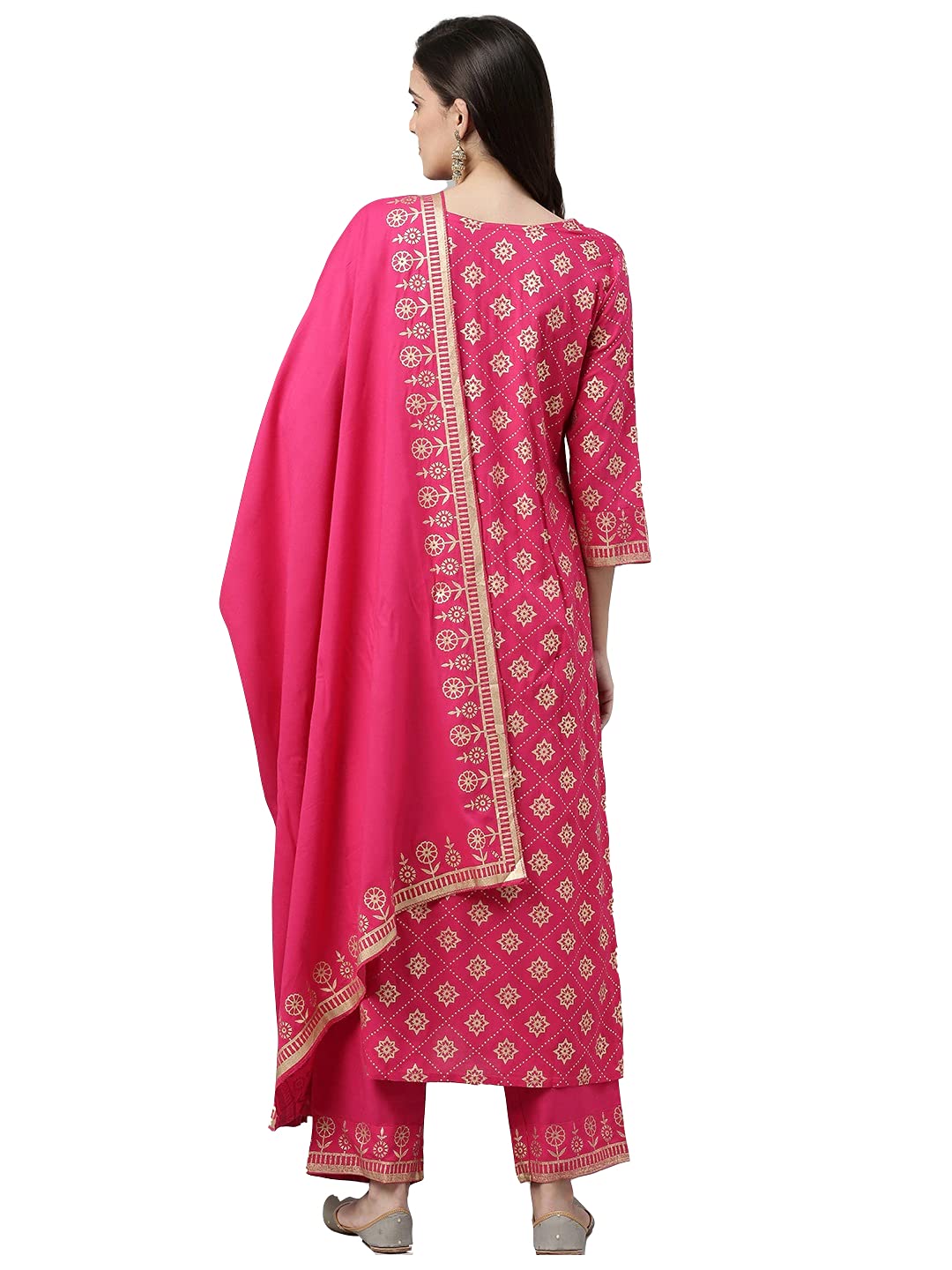 GoSriKi womens Kurta and Palazzos & Dupatta