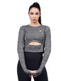 Rigo Round Neck Activewear Top for Women | Comfort Fit Stylish Active T-Shirt for Girls | Gym/Sports Wear Tees & Workout Tops