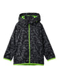 The Souled Store Dino Era Boys Long Sleeve Zipper Front All Over Print Puffer Hooded Jackets
