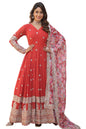 Fashion Basket Georgette Embroidered Dress For Women
