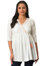 Aurelia Women White Angarakha Gathered Kurti