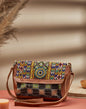Fabindia Women Multi Leather Desert Embroidered Sling