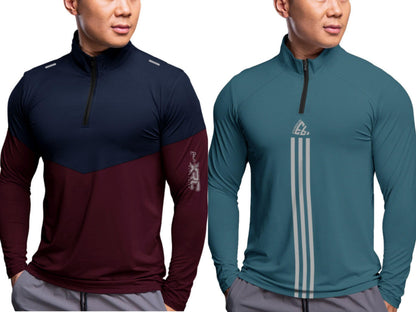 Noble Monk MenS Active Wear Regular Fit T Shirt |Full Sleeves |Casual T-Shirt For Men