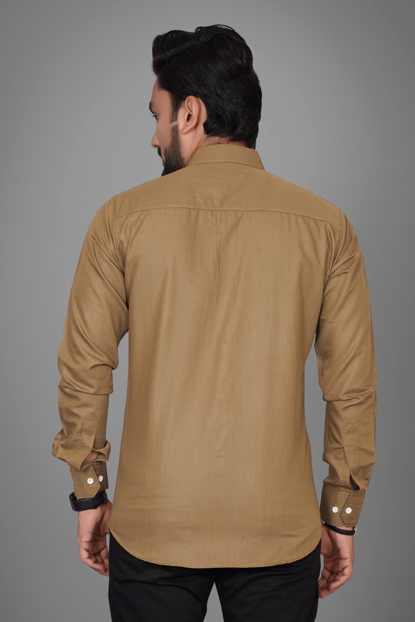 Besix Full Sleeve Beige Formal Shirt For Men Cotton Regular Fit Casual - Pure Premium Branded Shirts For Men Formal Stylish Slim