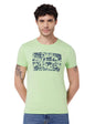 Men'S Green Graphic Print T-Shirt